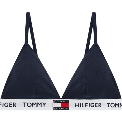 Afbeelding van Tommy Hilfiger dames 85 triangel BH katoen gevoerd donkerblauw Maat: M