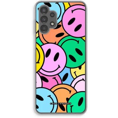 Afbeelding van Case Company® hoesje geschikt voor Samsung Galaxy A13 4G Smiley N1 Soft Cover Telefoonhoesje Bescherming aan alle Kanten en Schermrand