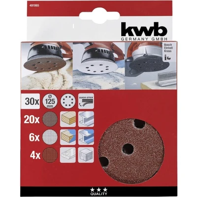 Afbeelding van kwb 491985 Schuurschijf Diameter 125 mm 30 stuk(s)