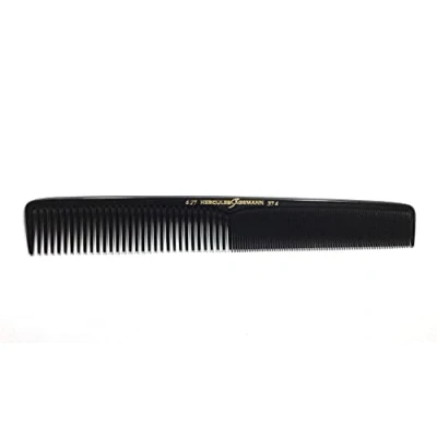 Afbeelding van Hercules Sägemann 627 374 Professionele kam van natuurlijk rubber met 2 grove en fijne tanden, 17,8 cm