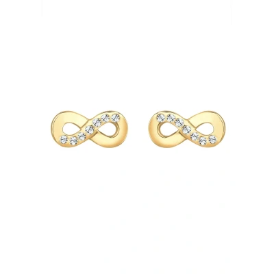 Afbeelding van Goldhimmel Crystal Infinity Oorbellen, Dames, Maat: One Size, Goldfarben