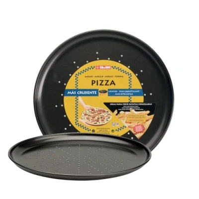 Afbeelding van Ibili 821928 pizzavorm, 28 cm, antiaanbaklaag, zwart