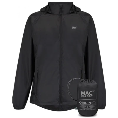 Afbeelding van Mac in a Sac Origin 2 Regenjas Unisex Zwart Maat M
