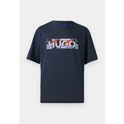 Afbeelding van HUGO Nugix Tshirt print, Heren, Maat: XS, Navy