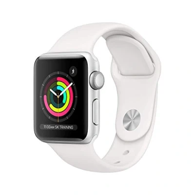 Afbeelding van Apple Watch Series 4 40 mm (GPS) Behuizing van aluminium, zilverkleurig, wit, sportarmband (gereviseerd)