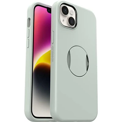 Afbeelding van OtterBox Hoesje geschikt voor Apple iPhone 14 Plus OtterGrip Symmetry Beschermhoes met Grip Groen