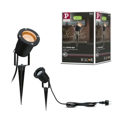 Image de Paulmann Gold Light LED Lampe de Jardin Insect Friendly IP65 Black Métal