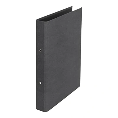 Image de Bigso box of Sweden Classeur à anneaux aspect lin noir
