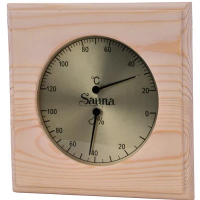 Afbeelding van Sawo Basic Thermo hygrometer vierkant