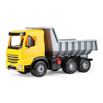 Afbeelding van Lena 02031 Actros gigantische kiepwagen 63 cm, 3 assig met sterk draagvermogen en afsluitbare afvalbak