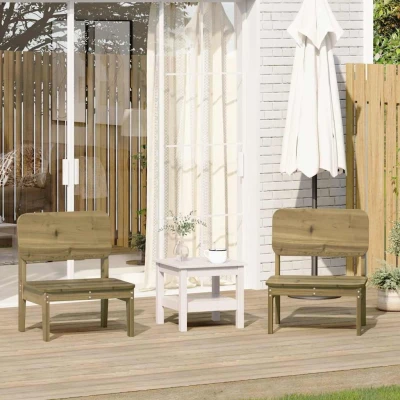 Afbeelding van vidaXL Tuinstoelen 2 st 60x52,5x72 cm geïmpregneerd hout