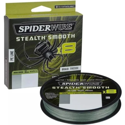 Afbeelding van Spiderwire Stealth Smooth 8 Moss Green Gevlochten lijn 0.13mm (300m)