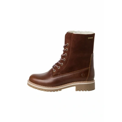Afbeelding van Tamaris Snowboots, Dames, Maat: 36, Brown Leer