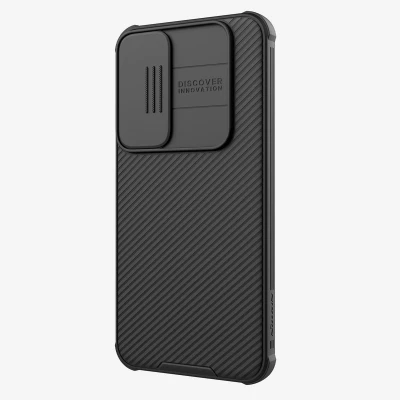 Afbeelding van Nillkin CamShield Magnetisch Hoesje Geschikt voor Samsung Galaxy A55 Compatibel met MagSafe Camera Slider Back Cover Extra Bescherming Zwart