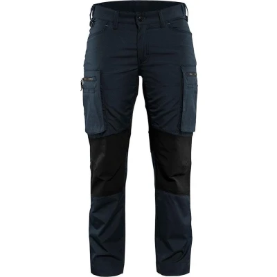 Afbeelding van Blaklader Dames Service werkbroek Stretch 7159 1845 Donker marineblauw/Zwart