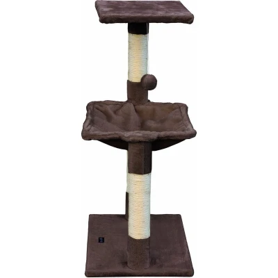 Afbeelding van Krabpaal voor katten Gloria 36 x 50 83 cm Bruin Hout Staal Sisal