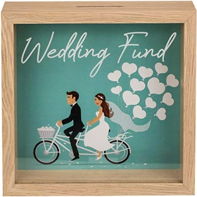 Afbeelding van Out Of The Blue Houten Spaarpot Wedding Fund
