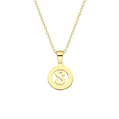 Afbeelding van Lucardi Letter Ketting goldcoloured, Dames, Maat: One Size, Gold/coloured