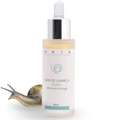 Afbeelding van Pure GAIA slakkenschaal 30 ml, 100% Made in Italy, anti aging, hydraterend, rustgevend, reinigend en regenererend voor alle huidtypes. Vermindert rimpels huidvlekken.