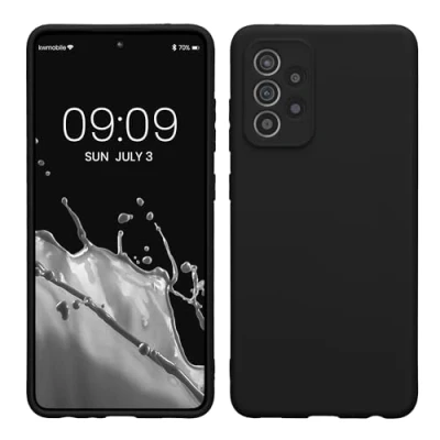 Afbeelding van kwmobile telefoonhoesje geschikt voor Samsung Galaxy A52 / 5G A52s Hoesje smartphone Precisie camera uitsnede In zwart