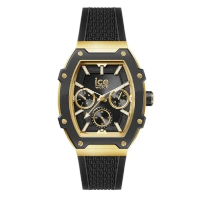 Afbeelding van ICE Watch boliday Black gold 023901 Horloge Siliconen Zwart Ø 44.5 mm