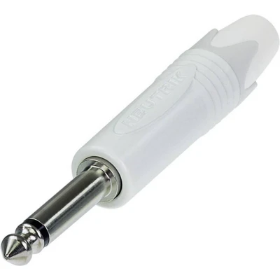 Afbeelding van Neutrik NP2X WT Jackplug 6.35 mm Stekker, recht Aantal polen: 2 Mono Wit 1 stuk(s)