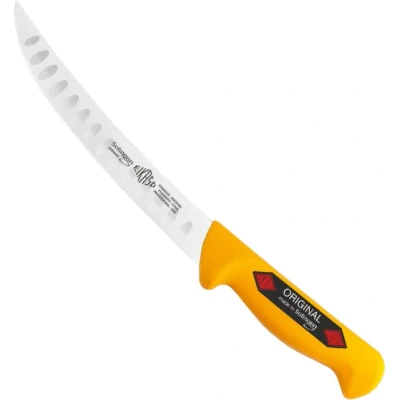 Afbeelding van Eikaso Solingen Vleesmes met Kuilen Semi Flexibel 18 cm Lemmet Geel