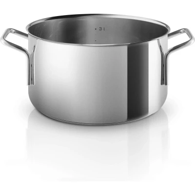Afbeelding van Eva Trio Rvs Kookpan Ø 20 cm 3,6 Liter Laag Model Roestvast Staal Zilver