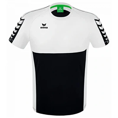 Afbeelding van ERIMA Six Wings T Shirt Zwart Wit Maat M