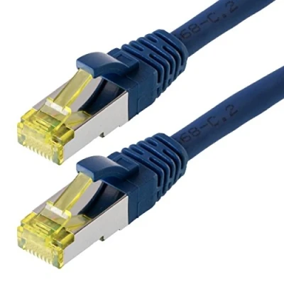 Afbeelding van Cat6a S/FTP PIMF LSZH Blauw 30 meter Netwerkkabel Computerkabel Kabel