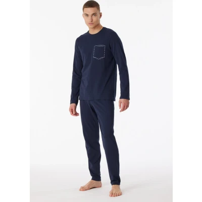 Afbeelding van Schiesser pyjama voor heren blauw maat 48
