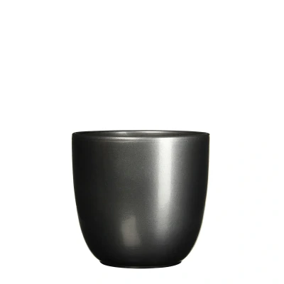 Afbeelding van Bloempot Pot rond es/17 tusca 18.5 x 19.5 cm antraciet Mica Decorations