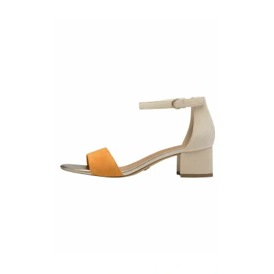 Afbeelding van Tamaris Sandalen, Dames, Maat: 36, Orange comb Leer