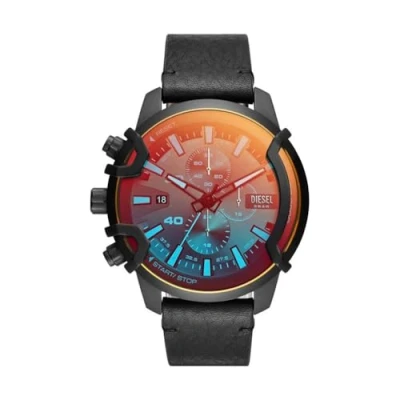 Afbeelding van Diesel heren Griffed horloge DZ4519 in de kleur Zwart