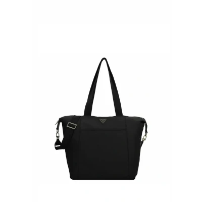 Afbeelding van GUESS Shopper Reistas Follie Travel Tote Black Zwart