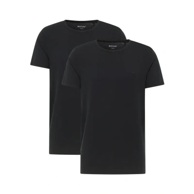 Afbeelding van MUSTANG Allen Style T shirt voor heren, 2 stuks, Zwart 4142