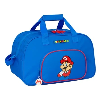 Afbeelding van Sporttas Super Mario Play Blauw Rood 40 x 24 23 cm