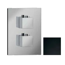Afbeelding van SB Universale Square Inbouw thermostaatkraan met 2 uitgangen mat zwart 1208955144