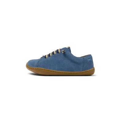Afbeelding van Camper PEU CAMI KIDS Unisex Sportieve veterschoenen voor kinderen, Maat: 25, Mittelblau Veloursleer