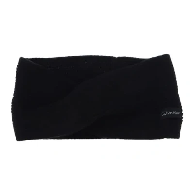 Afbeelding van Calvin Klein Gebreide winterhoofdband voor dames, Zwart (Ck Black), één maat, zwart,