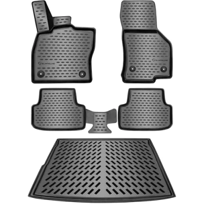 Afbeelding van ELMASLINE 3D rubberen matten en kofferbakmat set voor BMW X1 F48 2015 9/2022 Accessoires vloermatten