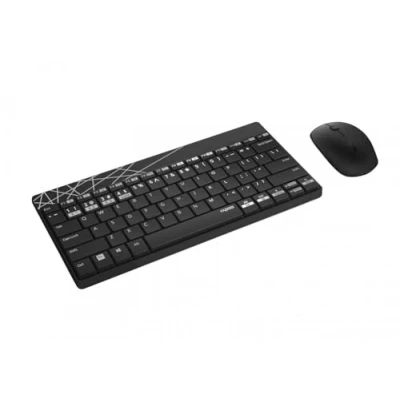 Afbeelding van Rapoo 8000M toetsenbord Bluetooth QWERTZ Duits Zwart