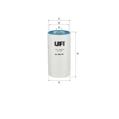 Afbeelding van UFI Brandstoffilter 24.163.00
