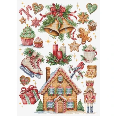 Afbeelding van Luca S Christmas Composition borduren (pakket) B7031