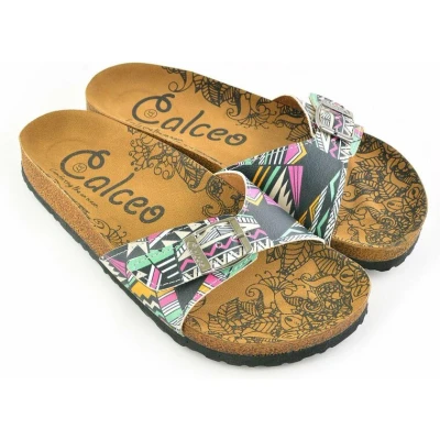 Afbeelding van GOBY Patroon Slippers Sandalen Hoge kwaliteit Handmade Maat 35