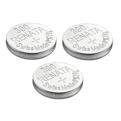 Afbeelding van Renata Enkele batterij voor horloge, Zwitsers product, 390 of SR1130SW AG10, 1,5 V 3 x goud SR 1130 SW zilver