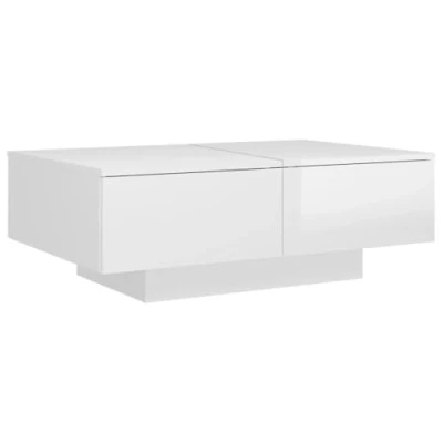 Afbeelding van vidaXL Salontafel, glanzend wit, 90 x 60 31 cm, spaanplaat