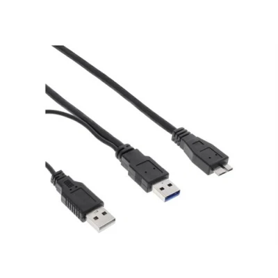 Image de InLine Y cable Câble d&#039;alimentation / USB Micro type B (M) pour (alimentation uniquement), A (P) 1.5 m noir