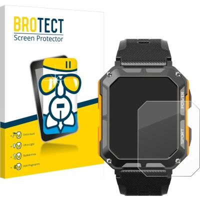 Afbeelding van BROTECT Screenprotector voor Njord Gear The Indestructible Smartwatch Folie Beschermfolie Beschermglas transparant