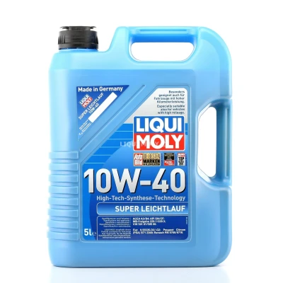 Afbeelding van Liqui Moly Leichtlauf Super 10W 40 5L Motorolie 1301 VOLKSWAGEN: GOLF 3, DACIA: Duster Off Road, RENAULT: MEGANE 3 Grandtour